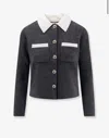 Self-portrait Self Portrait Women Wool Blend Cardigan With Contrasting Collar