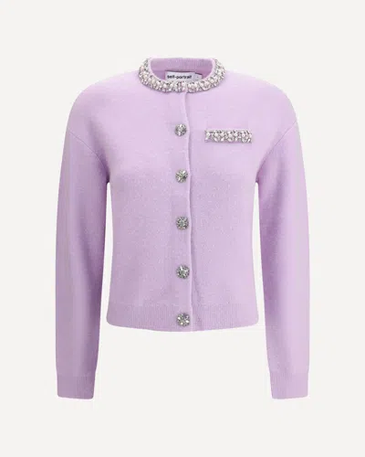 Self-portrait Jeweled Cardigan