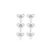 Self-portrait Crystal Bow Earrings