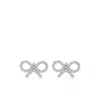 Self-portrait Micro Crystal Bow Earrings