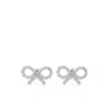 Self-portrait Micro Crystal Bow Earrings