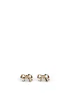Self-portrait Gold Bow Earrings In Gold