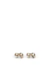 Self-portrait Gold Bow Earrings In Gold