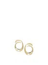 Self-portrait Sculptural Earrings With 18k Gold-plated Finish In Gold