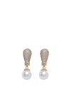 Self-portrait Crystal Pearl Earrings