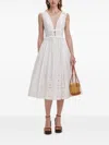 Self-portrait Broderie Anglaise Bow Midi Dress