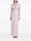 Self-portrait Crystal-embellished Rose Maxi Dress In Pink