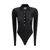 Self-portrait Viscose Knit Bodysuit