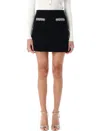 Self-portrait Self Portrait Skirt With Shimmering Crystals In Black