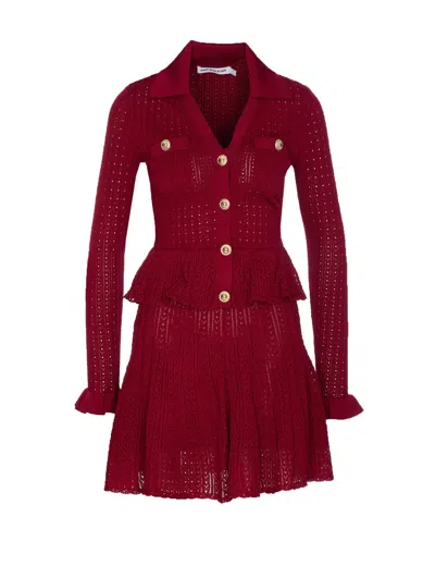 SELF-PORTRAIT KNIT MINI DRESS