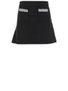 Self-portrait Self Portrait Skirt With Shimmering Crystals In Black