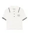 Self-portrait Women Polo With Sp Application In White