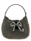 Self-portrait Self Portrait Mini Crescent Bow Bag With Crystals In Multicolour