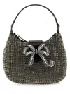 Self-portrait Multi Rhinestone Crescent Micro Bag In Multicolour