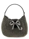 Self-portrait Self Portrait Mini Crescent Bow Bag With Crystals In Multicolour