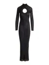 Self-portrait Knitted Maxi Dress In Black
