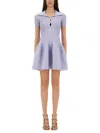 Self-portrait Self Portrait Short Sleeved Dress In Lilac