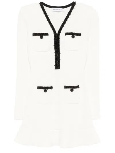 SELF-PORTRAIT SELF-PORTRAIT KNITTED MINI DRESS