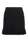 Self-portrait Knitted Mini Skirt