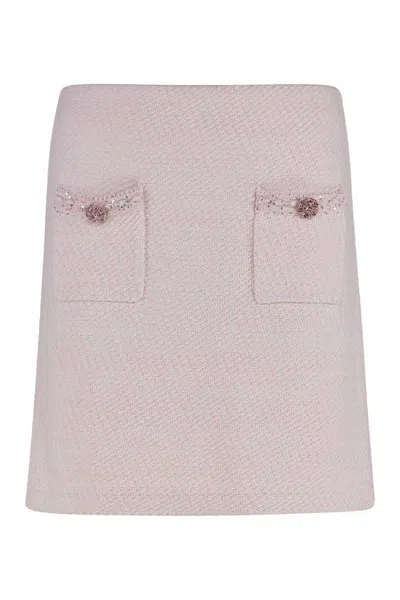 SELF-PORTRAIT SELF-PORTRAIT KNITTED MINI SKIRT
