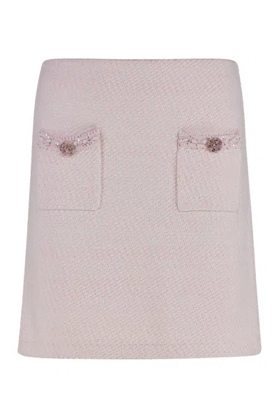 Self-portrait Knitted Mini Skirt