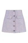 Self-portrait Knitted Mini Skirt