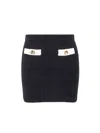 Self-portrait Self Portrait Black Alpaca Blend Skirt Women In Black