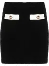 Self-portrait Self Portrait Black Alpaca Blend Skirt Women In Black