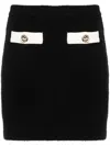 Self-portrait Self Portrait Black Alpaca Blend Skirt Women In Black