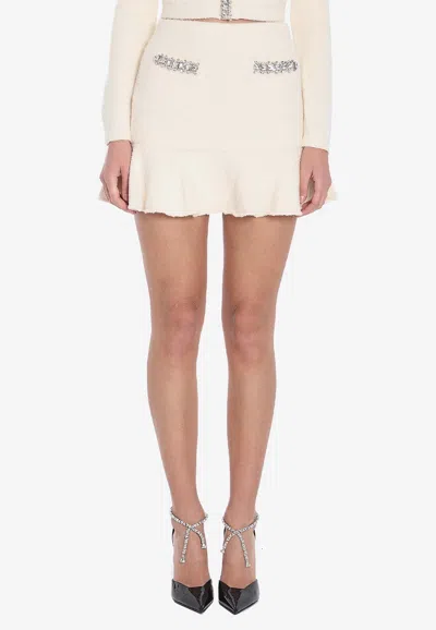 SELF-PORTRAIT KNITTED MINI SKIRT
