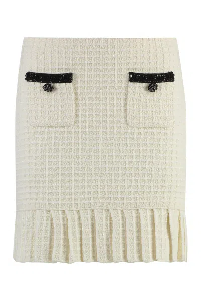 SELF-PORTRAIT KNITTED MINI SKIRT