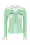 Self-portrait Self Portrait Women Green Viscose Blend Cardigan In Green