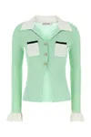 Self-portrait Self Portrait Women Green Viscose Blend Cardigan In Green