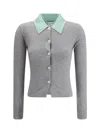 Self-portrait Grey Merino Wool Sweaters And Cardigans Gray In Gray
