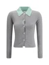 Self-portrait Grey Merino Wool Sweaters And Cardigans Gray In Gray