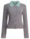 Self-portrait Grey Merino Wool Sweaters And Cardigans Gray