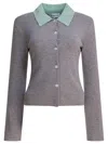 Self-portrait Grey Merino Wool Sweaters And Cardigans Gray