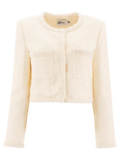 Self-portrait Knitwear Beige In Pink