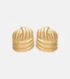 Self-portrait Knot Earrings In Gold
