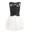 Self-portrait Self Portrait 'black And White Tulle Mini' Dress