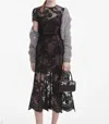 Self-portrait Black Lace Bustier Midi Dress