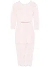 Self-portrait Lace Bustier Midi Dress In Pink