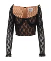 Self-portrait Christopher Kane Residency Lace Top In Black