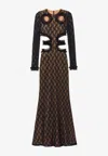 SELF-PORTRAIT LACE CUT-OUT MAXI DRESS