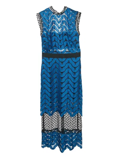 Pre-owned Self-portrait Lace-detail Dress