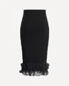 Self-portrait Women Lace Detail Midi Skirt