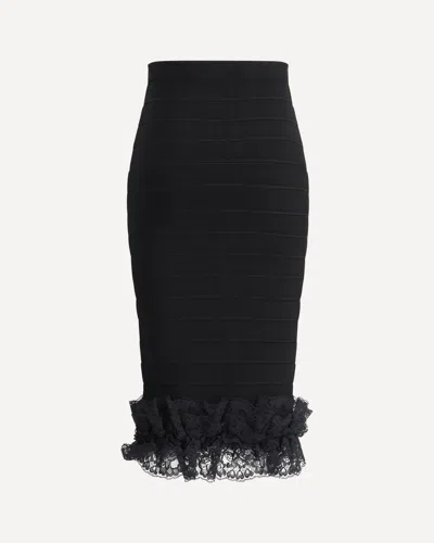 Self-portrait Lace Detail Midi Skirt