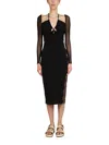 Self-portrait Midi Dress With Cut-out