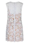 Self-portrait Lilac Lace Mini Dress By