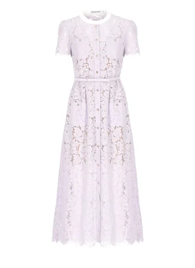 Self-portrait Lace Dress In Purple